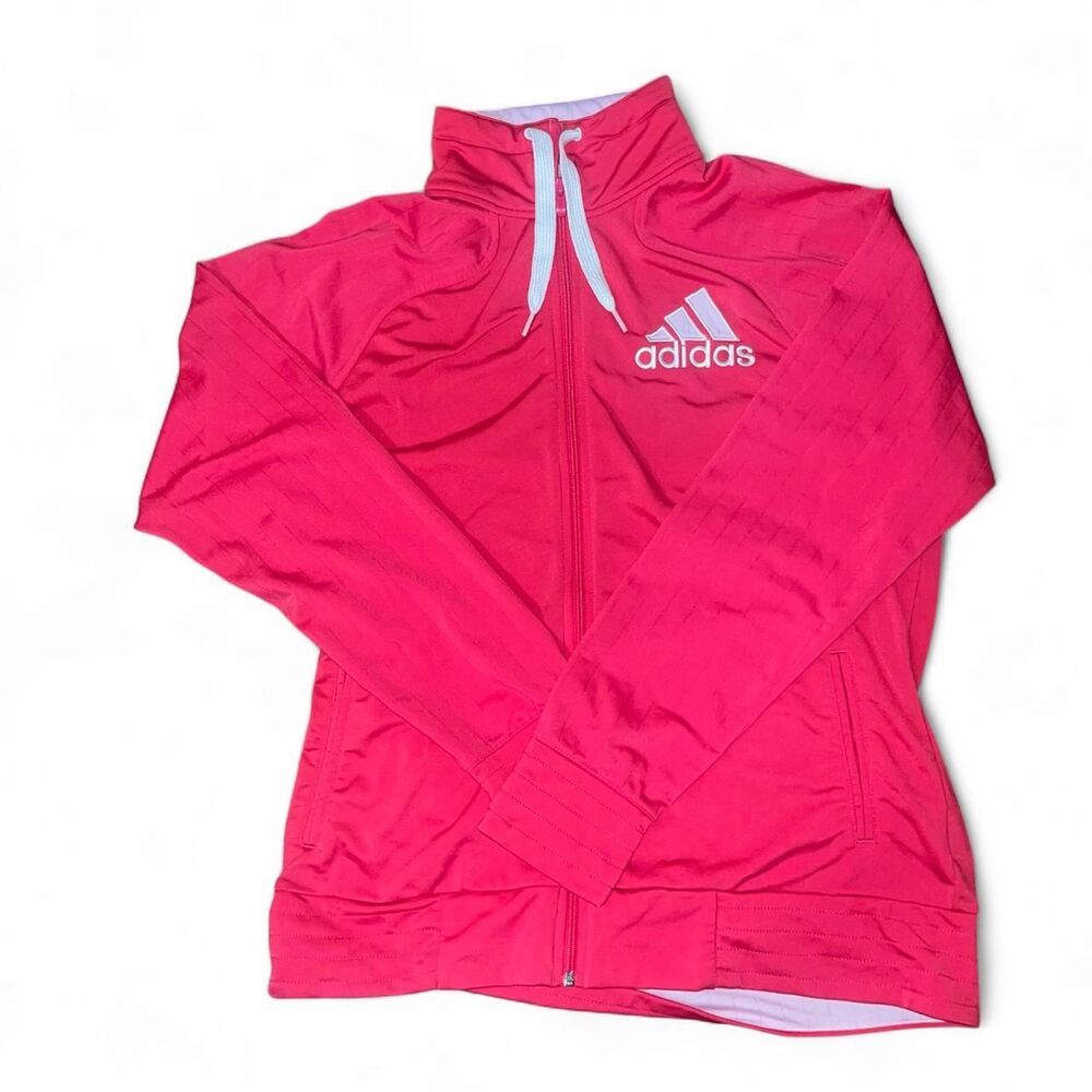 Adidas Women's Pink Zip Up Jacket SZ XL